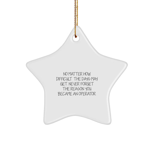 Funny Operator Star Ornament Gifts from Friends and Family for Christmas Unique Presents - Image 1