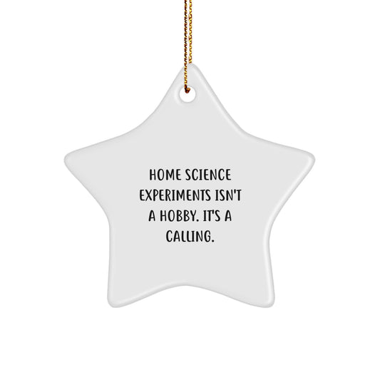 Home Science Experiments Gifts for Men - Inspirational Star Ornament, Gifts from Family for Home Science Enthusiasts, Christmas Unique Decorations - Image 1
