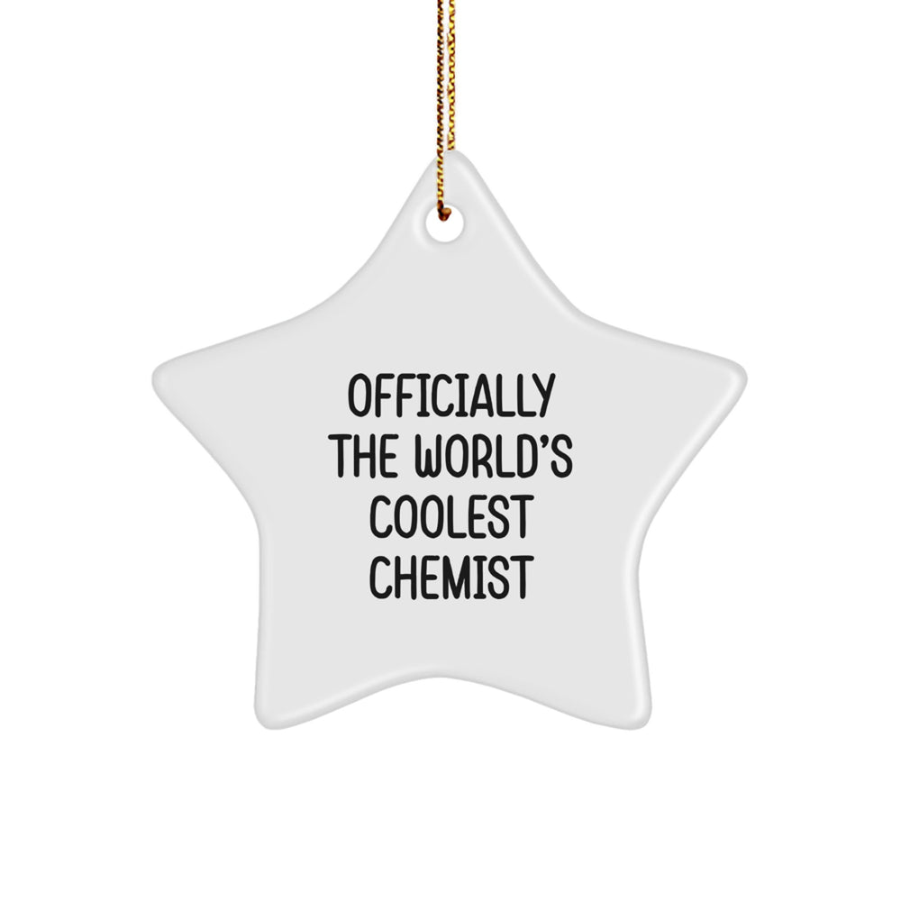 Funny 'Officially The World's Coolest Chemist' Christmas Unique Gifts from Friends to Chemist - Image 1