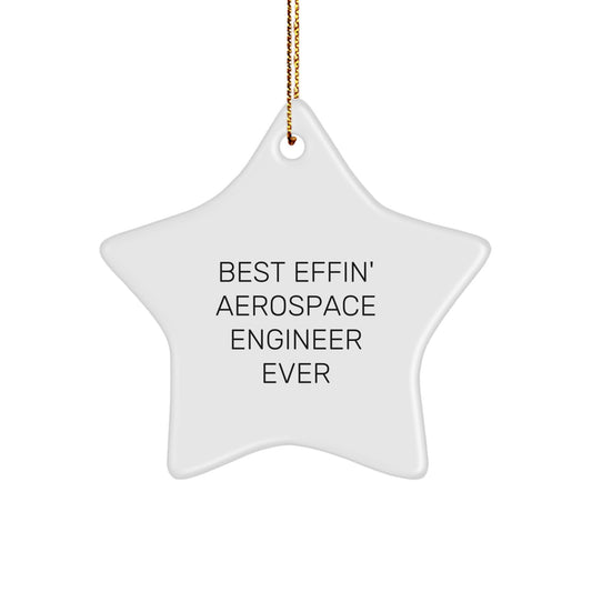 Funny Star Ornament for Aerospace Engineer Friends, Christmas Unique Gifts from Friends, Inspirational Aerospace Engineer Gifts for Men or Women - Image 1