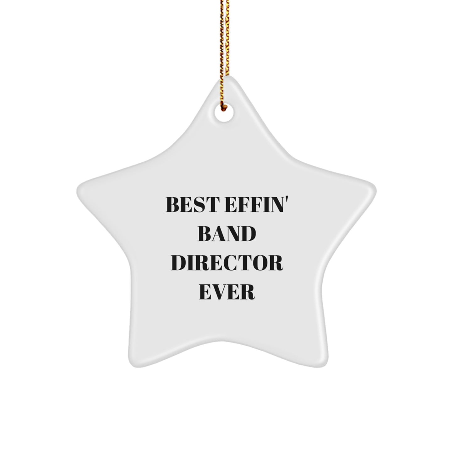 Funny Band Director Star Ornament Gifts from Friends for Christmas Unique Presents - Image 1