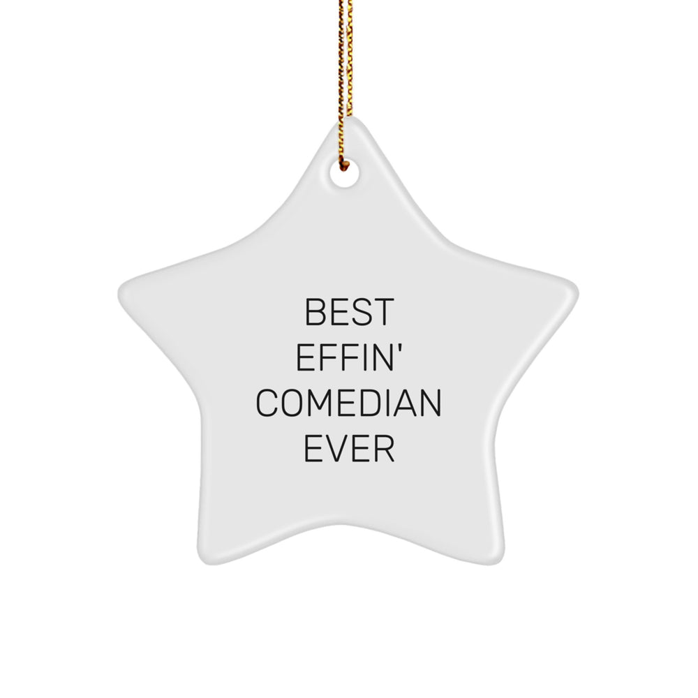 Funny Comedian Star Ornament Gifts from Friends for Christmas Unique Present for Men Women Coworkers Family Comedian Lover - Image 1