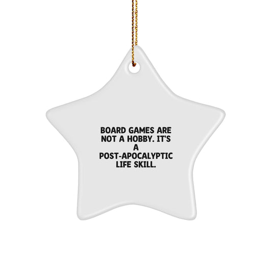 Funny Star Ornament for Board Games Enthusiasts Gifts from Family Members Christmas Unique Gifts - Image 1