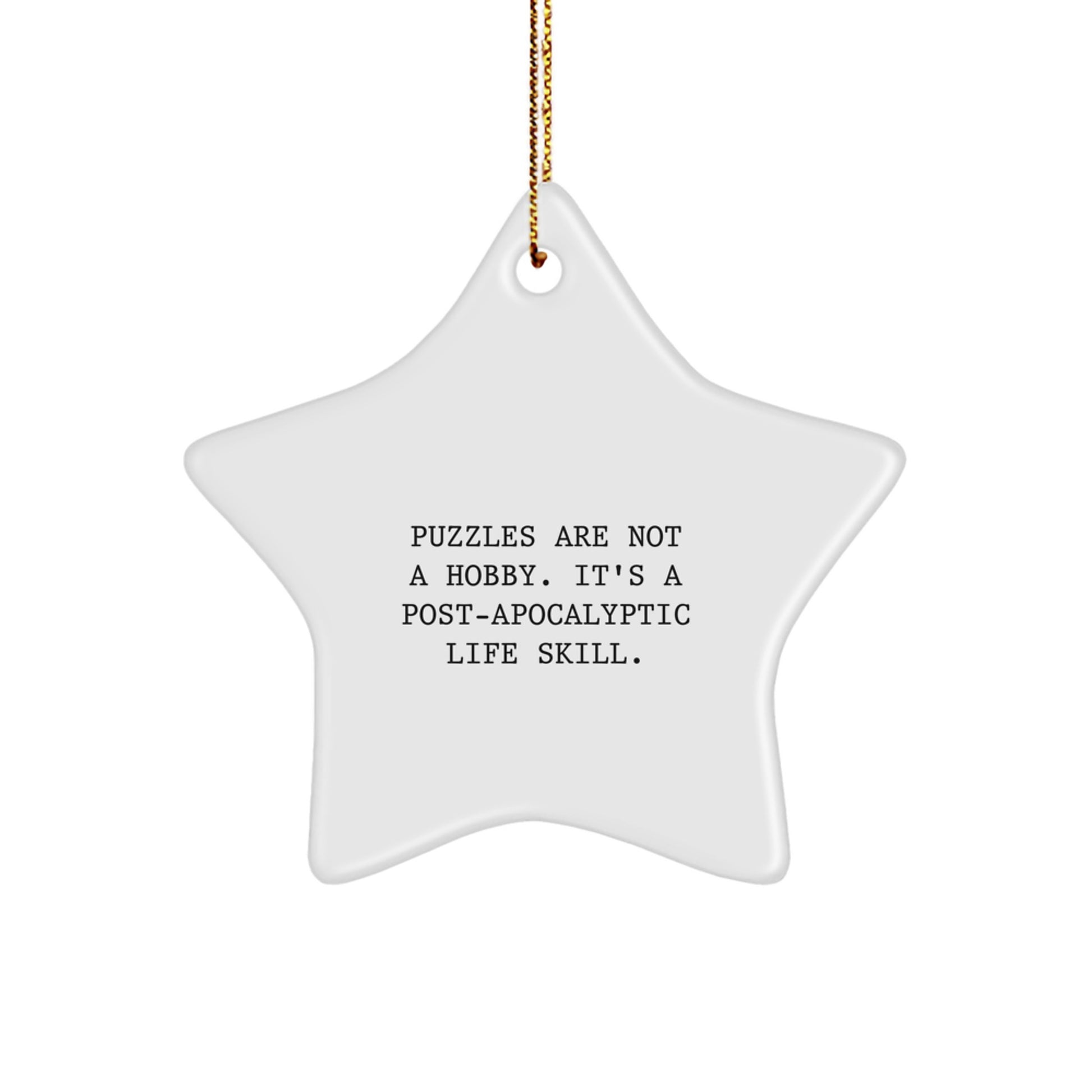 Puzzles Gifts for Friends and Family, Funny Star Ornament Decoration for Christmas Unique Gifts from Men to Women - Image 1