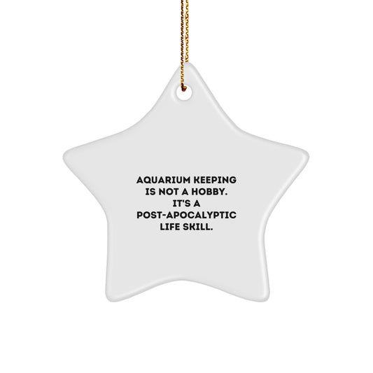 Funny Aquarium Keeping Star Ornament Gifts for Men Women Friends Family Christmas Decorations from Men - Image 1