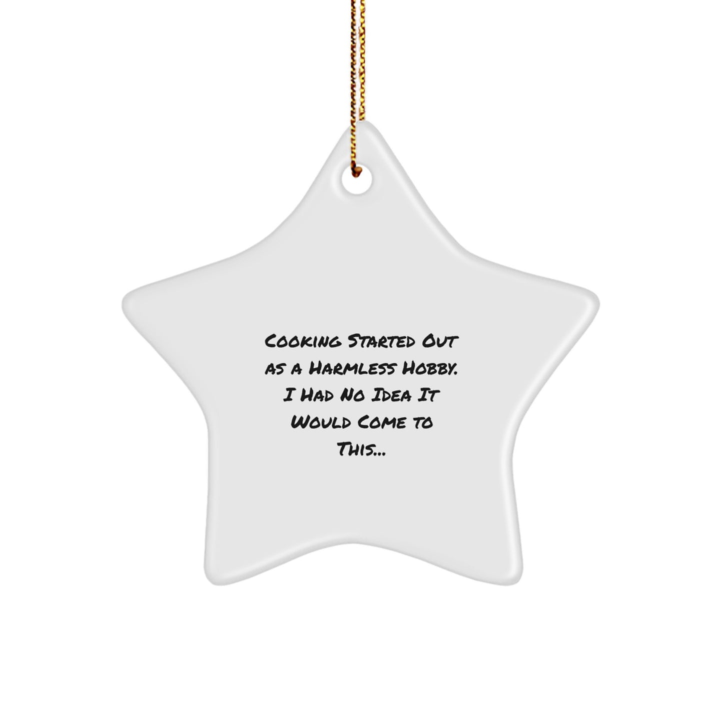 Funny Cooking Gifts for Friends, Cooking Star Ornament, Gifts from Men to Friends for Christmas - Image 1