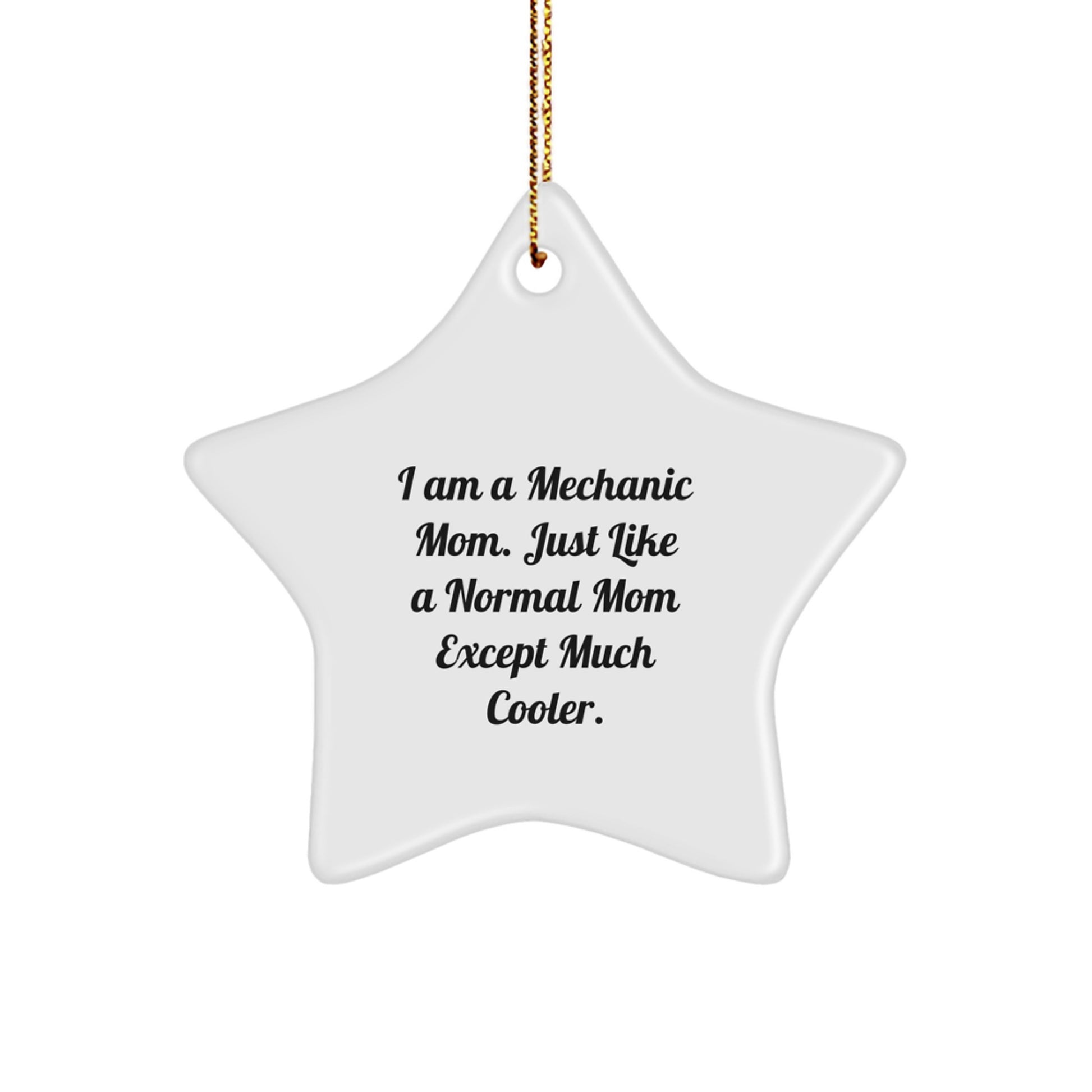 Funny Mechanic Star Ornament Gifts from Mom to Mechanic for Christmas Unique Presents - Image 1