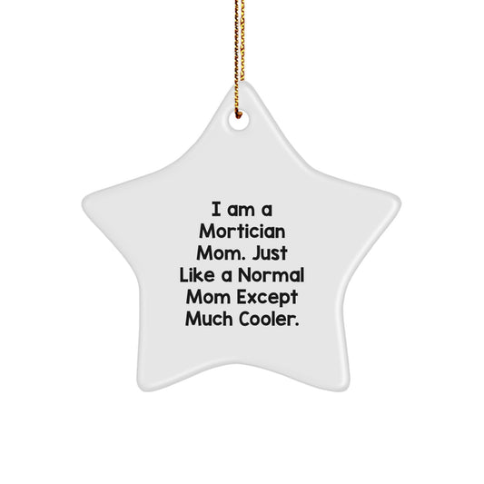 Funny Mortician Gifts for Mortician Mom - Star Ornament - Christmas Unique Gifts from Family, Friends, Coworkers to Mortician, Women, Men - Image 1