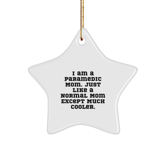Funny Rescue Worker Gifts for Rescue Worker Mom, Rescue Worker Star Ornament, Gifts from Mom to Rescue Worker Daughter - Image 1