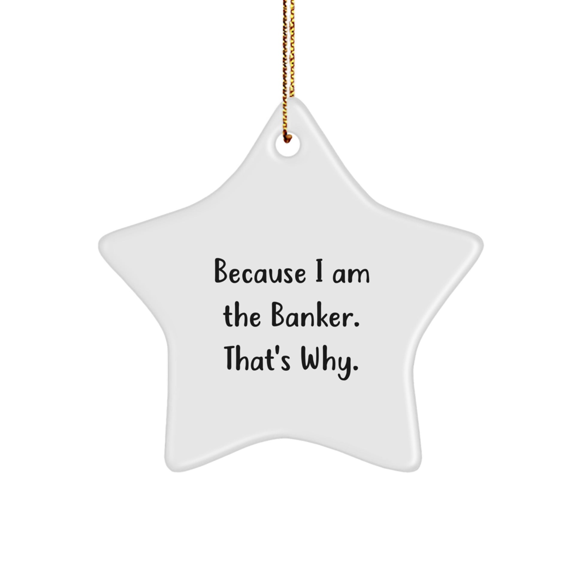 Funny Banker Star Ornament Gifts from Friends for Christmas Decoration - Image 1