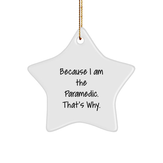 Funny Rescue Worker Star Ornament Gifts from Friends for Christmas - Inspirational Quotes for Rescue Workers Men, Women, Coworkers, Family - Image 1