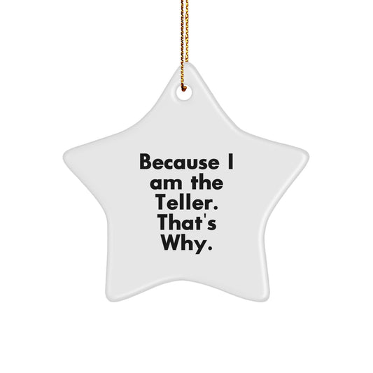Funny Teller Star Ornament Gifts from Friends for Christmas Decorations - Image 1