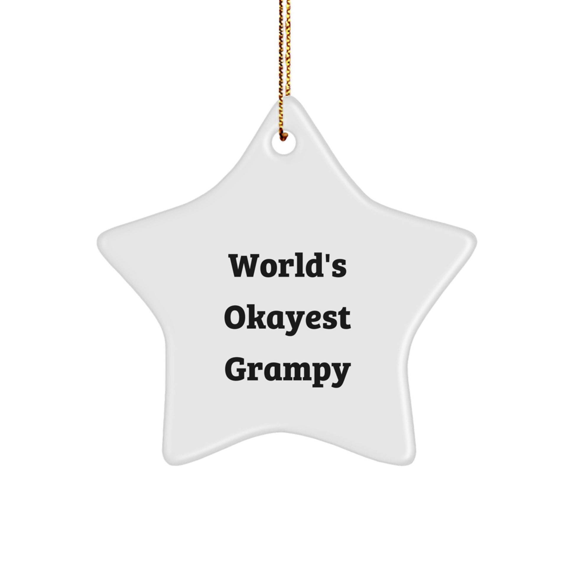 Funny Grampy Star Ornament Gifts from Grandpa for Christmas Unique - Image 1