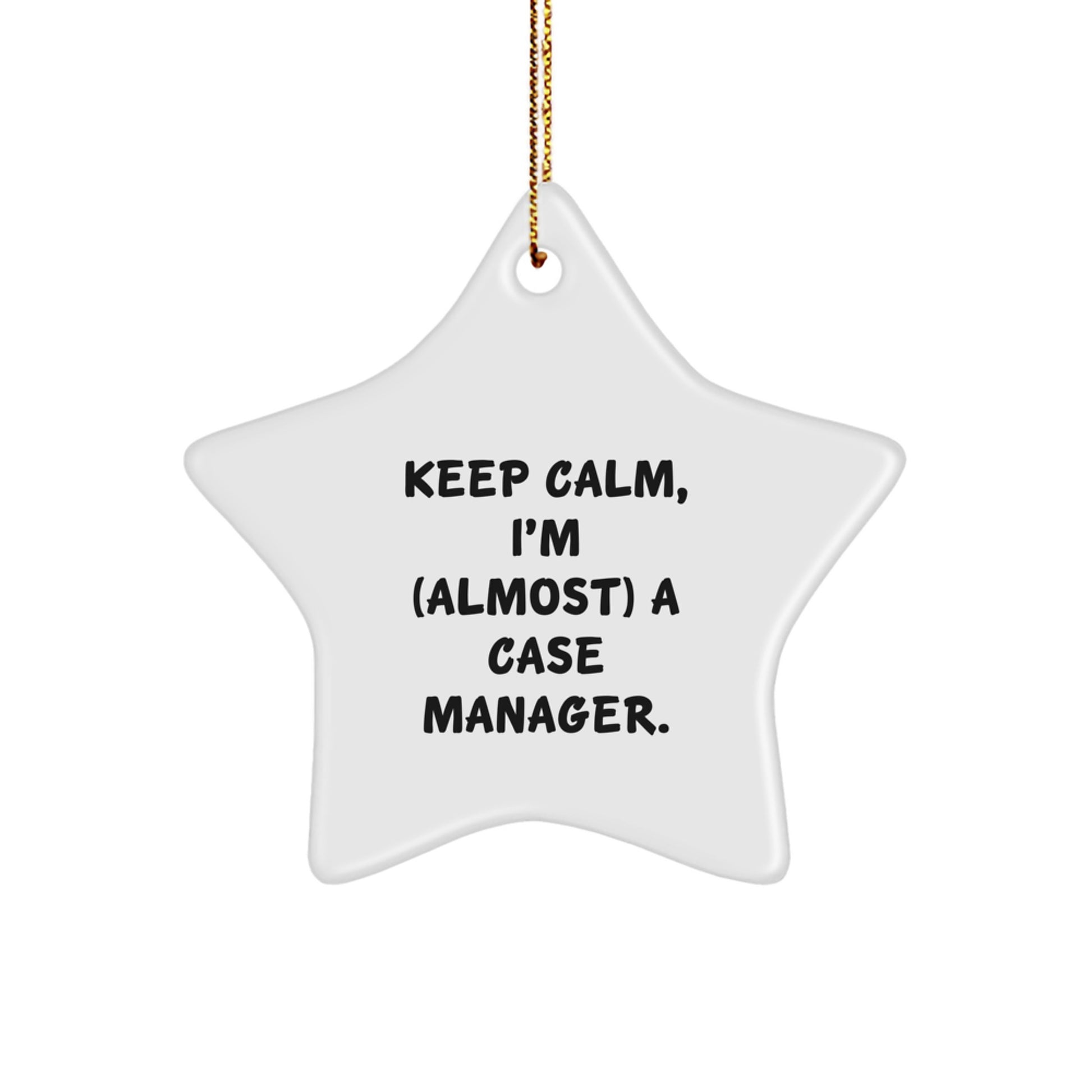 Funny Case Manager Star Ornament Gifts from Friends, Men, Women, or Coworkers for Christmas Unique Gifts - Image 1