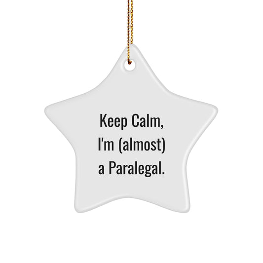 Funny Paralegal Star Ornament Gifts from Friends for Christmas Decorations - Image 1