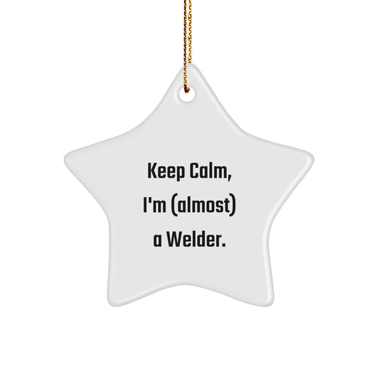 Funny Welder Star Ornament Gifts from Men to Friends for Christmas Unique Gifts - Image 1