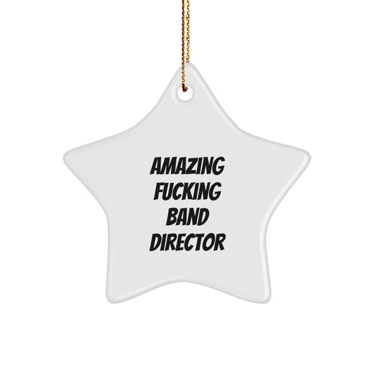 Funny Band Director Star Ornament Gifts from Friends for Christmas Unique Gifts - Image 1