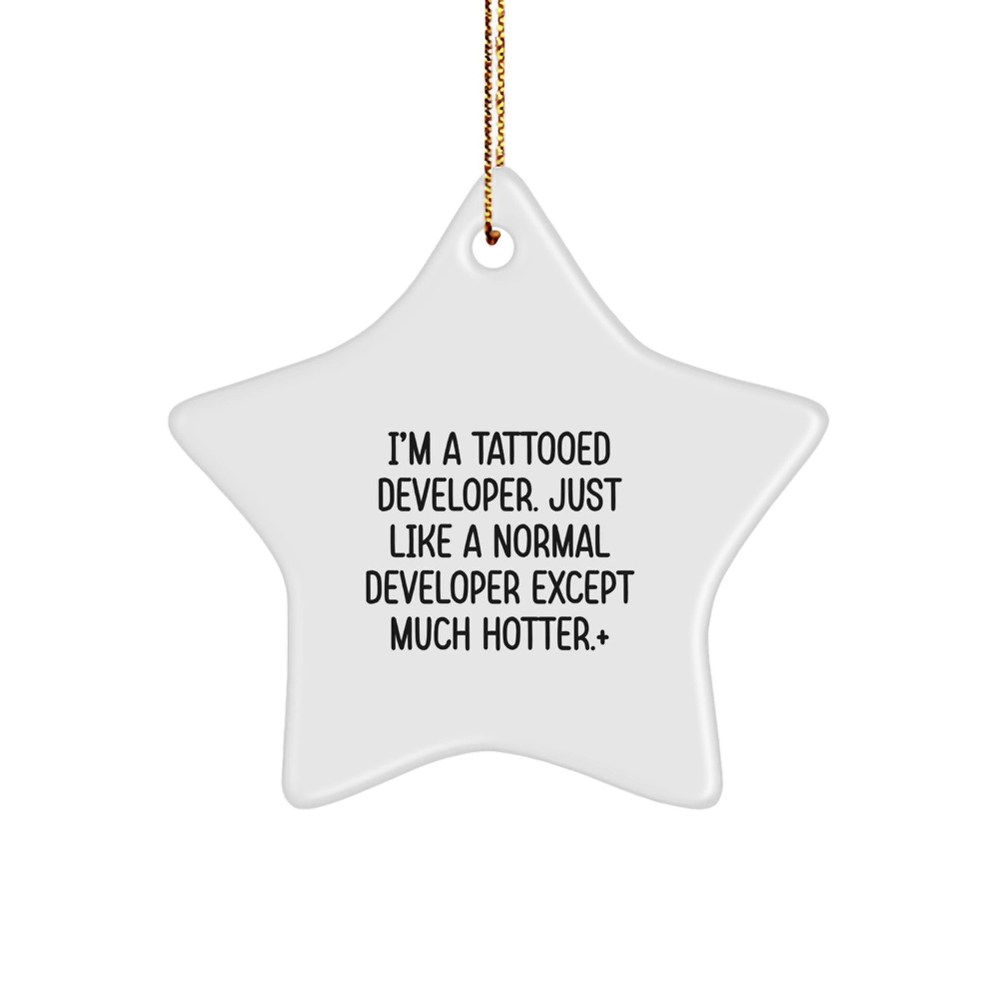 Funny Developer Star Ornament, Gifts for Men, Women, or Coworkers, Christmas Unique Gifts from Friends or Family - Image 1