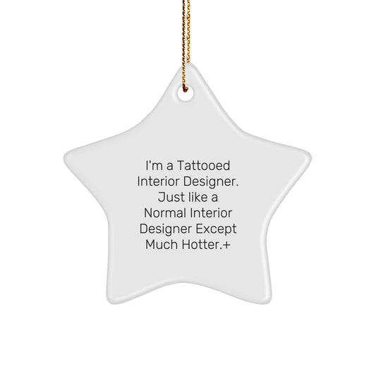 Funny Star Ornament Gifts from Friends for Interior Designer Christmas Unique Decorations - Image 1