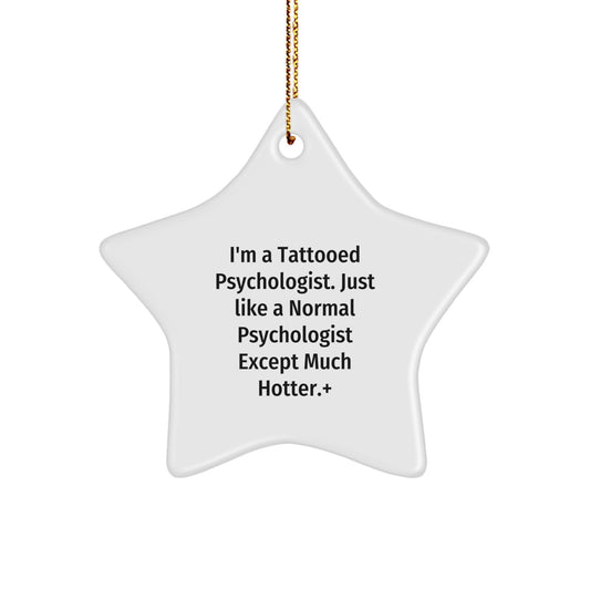 Gifts from Men to Funny Psychologist Star Ornament for Christmas Unique Gifts - Image 1