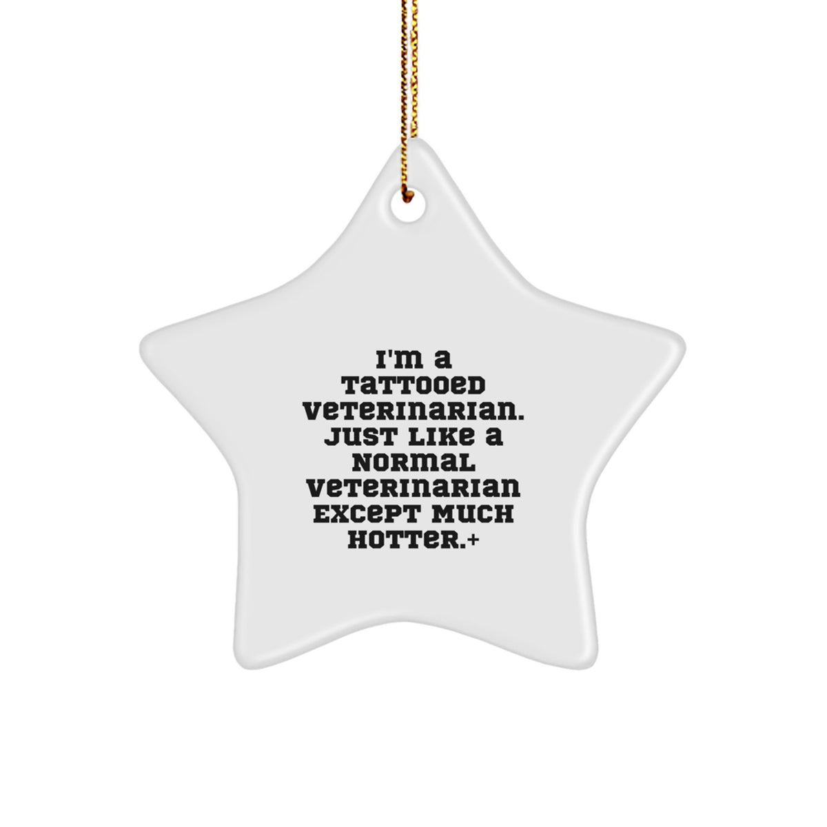 Funny Veterinarian Christmas Unique Gifts, Unique Star Ornament for Men, Gifts from Coworkers to Veterinarian Friends - A Hot Veterinarian - Image 1