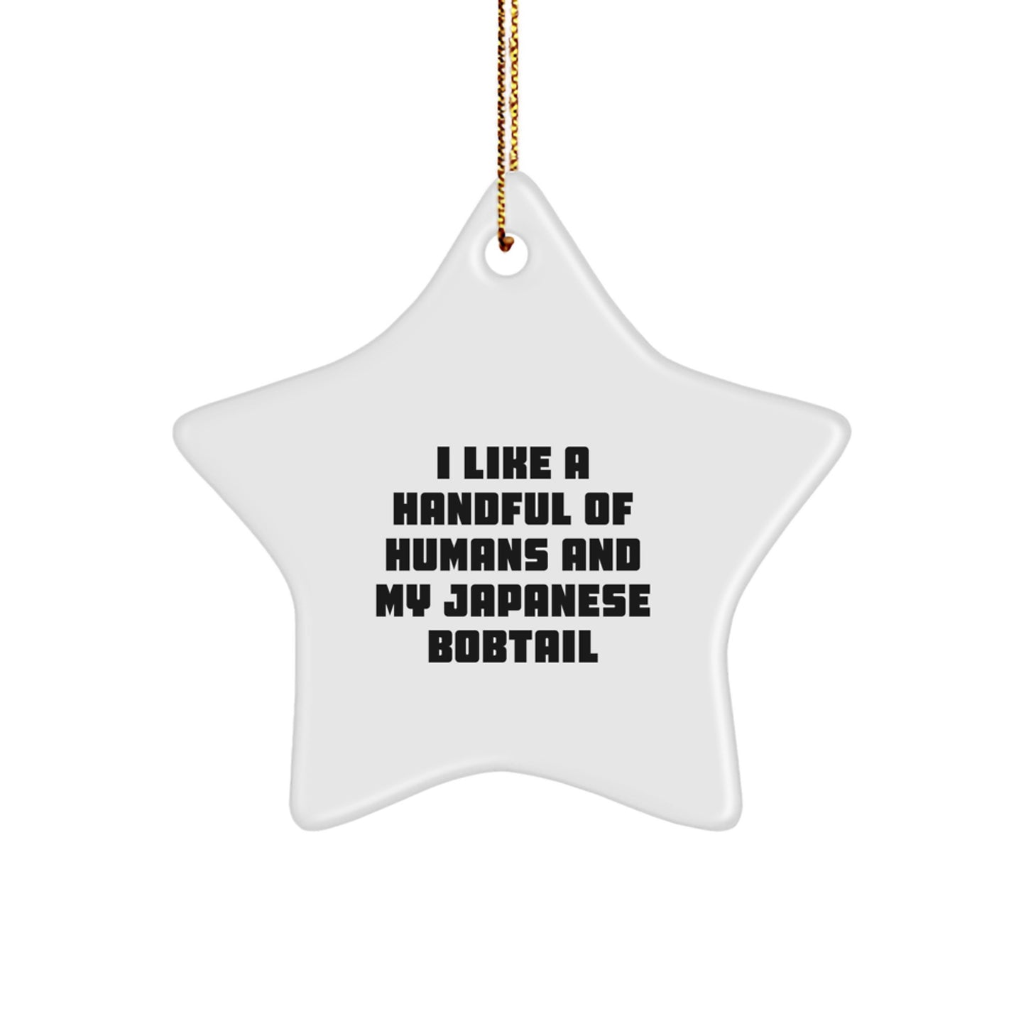 Japanese Bobtail Cat Lovers Christmas Star Ornament Gift from Friends for Men Women - Image 1