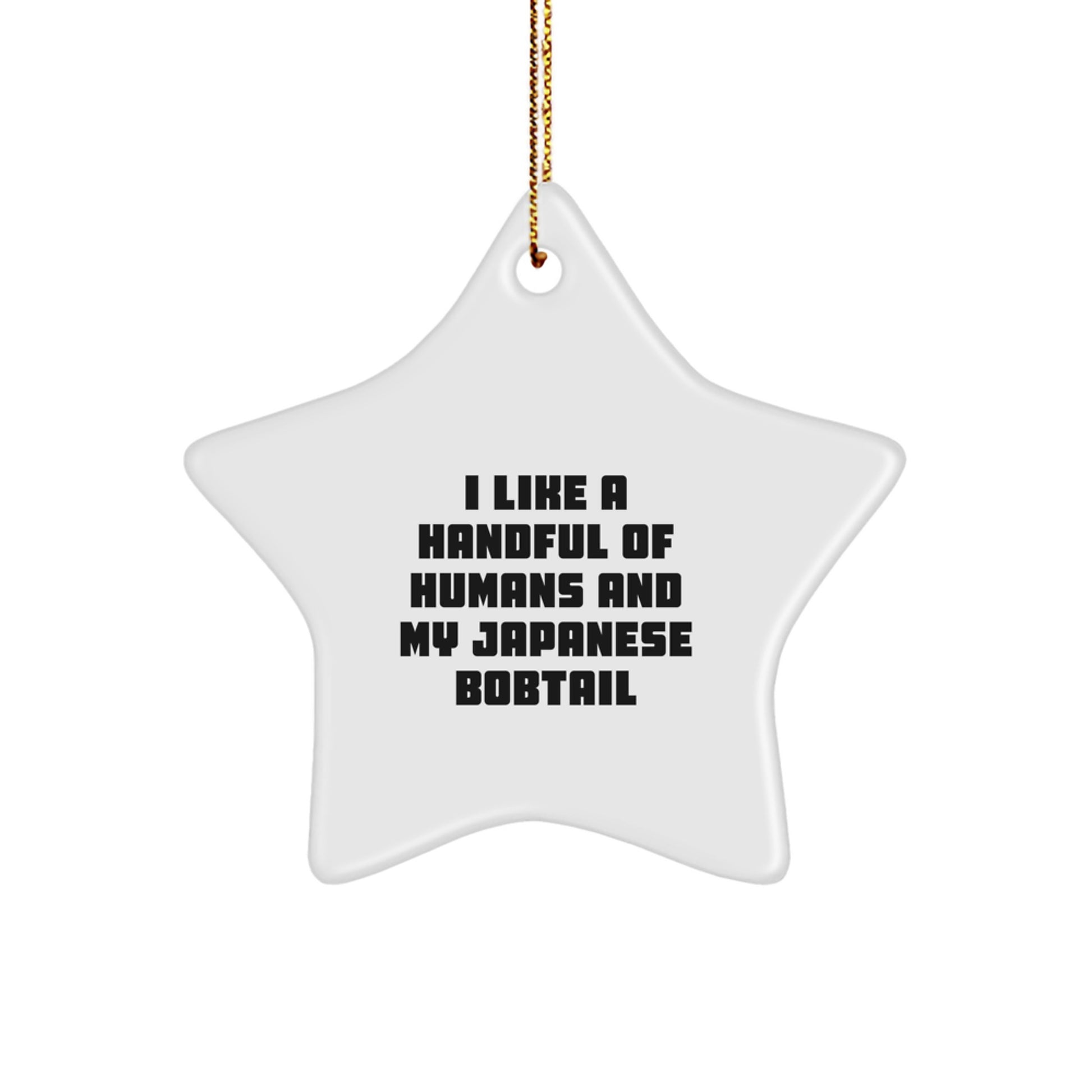Japanese Bobtail Cat Lovers Christmas Star Ornament Gift from Friends for Men Women - Image 1
