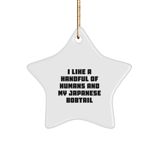 Japanese Bobtail Cat Lovers Christmas Star Ornament Gift from Friends for Men Women - Image 1
