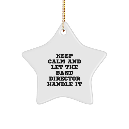 Funny Band Director Christmas Star Ornament Gifts from Friends to Band Directors - Image 1