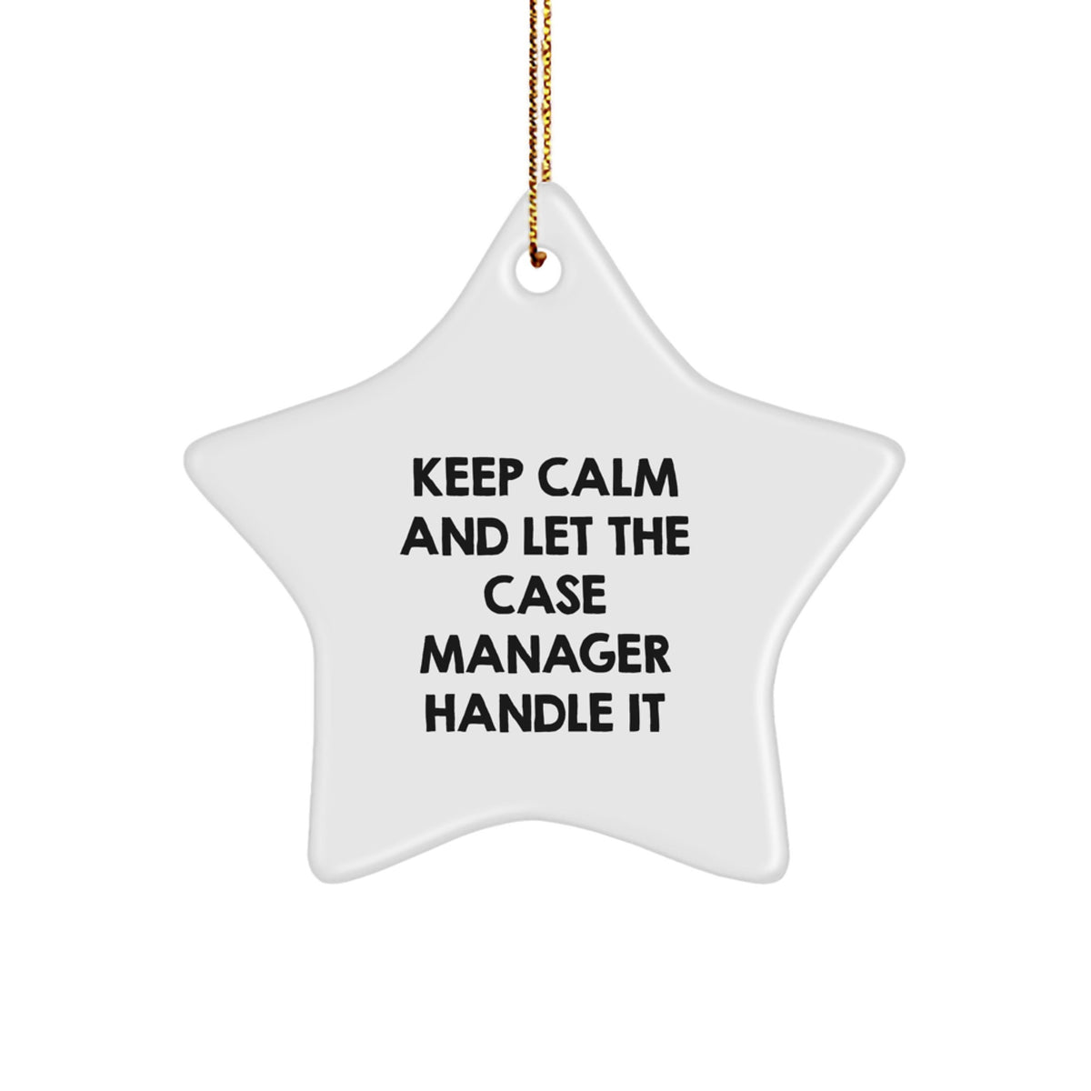 Funny Case Manager Star Ornament Gifts from Friends for Coworkers Christmas Unique Presents - Image 1