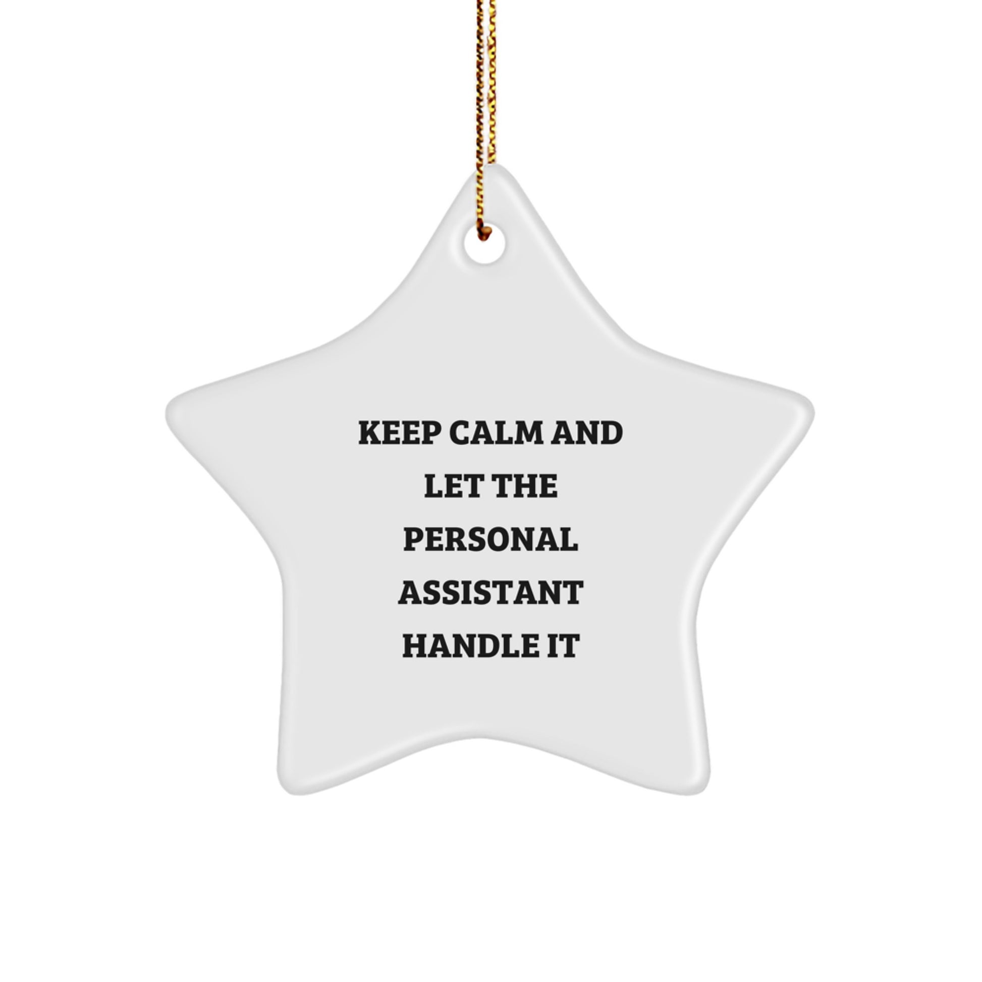 Funny Personal Assistant Christmas Star Ornament Gifts from Friends for Personal Assistant - Image 1