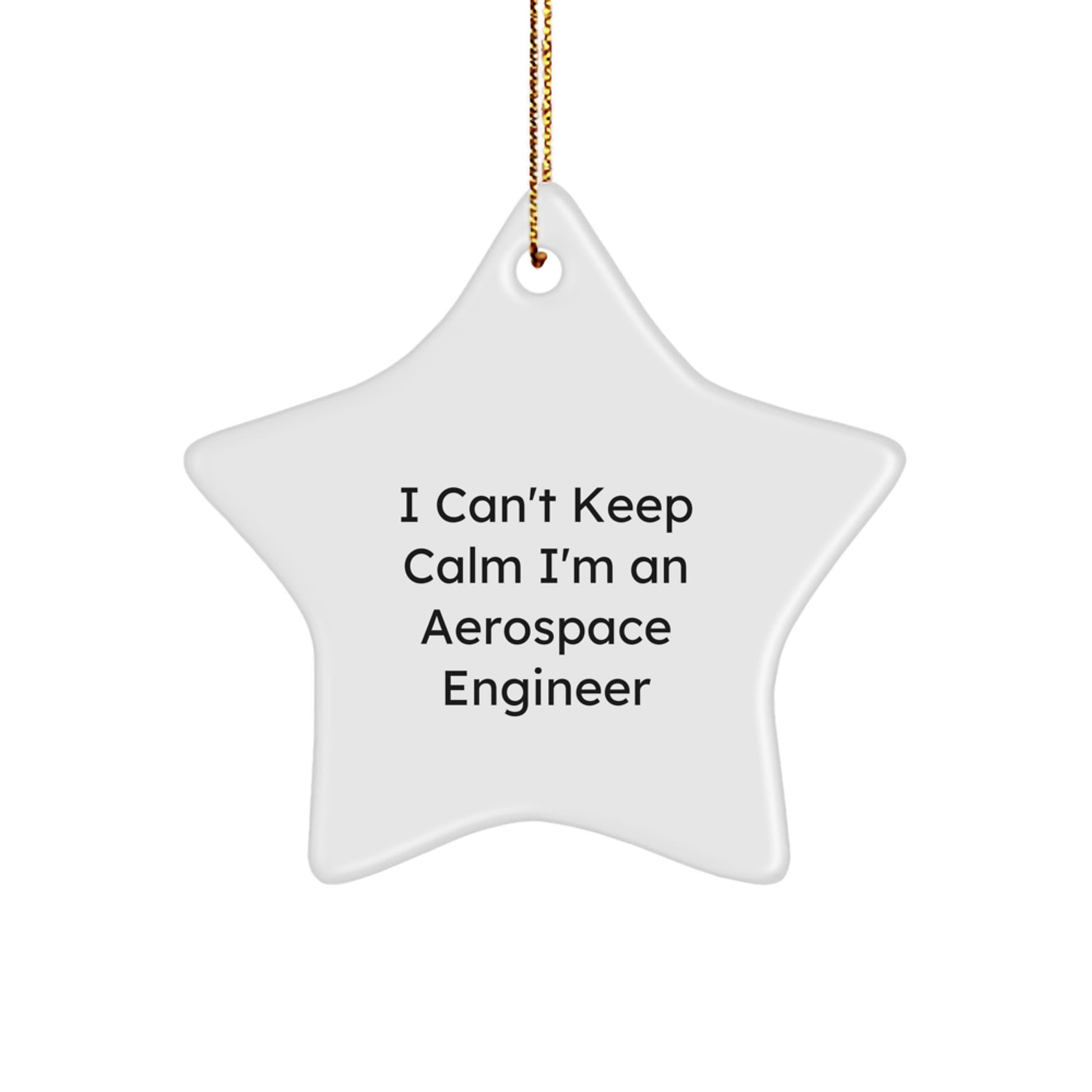 Aerospace Engineer Star Ornament Gifts from Friends and Family for Men Women Christmas Unique Decorations - Image 1