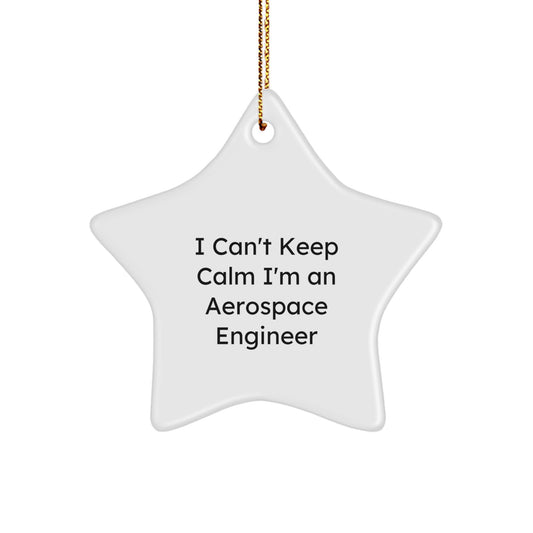Aerospace Engineer Star Ornament Gifts from Friends and Family for Men Women Christmas Unique Decorations - Image 1