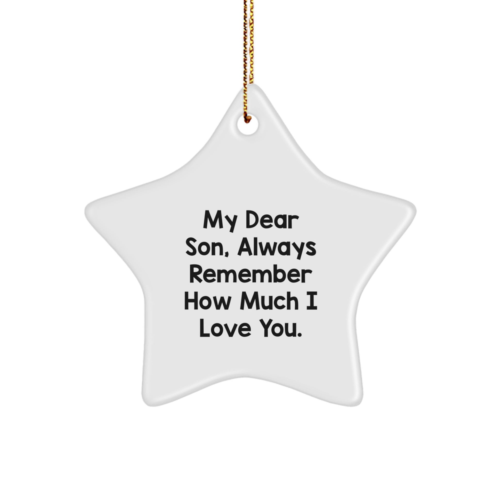 Funny Son Star Ornament Gift for Him from Mom and Dad - Christmas Unique Gifts - Image 1