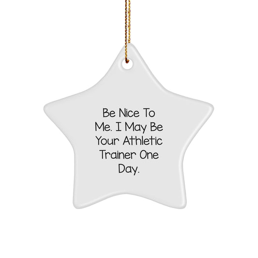 Funny Athletic Trainer Star Ornament Gifts from Friends for Men Women Christmas Unique - Image 1