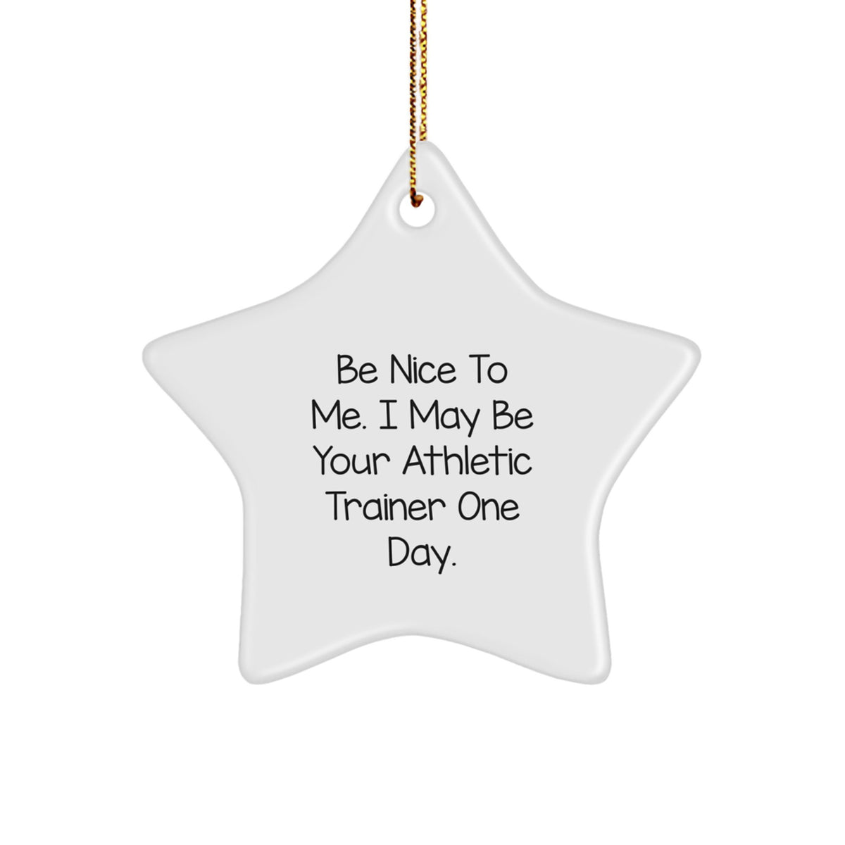 Funny Athletic Trainer Star Ornament Gifts from Friends for Men Women Christmas Unique - Image 1