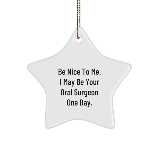 Funny Oral Surgeon Star Ornament Gifts for the Office from Friends - Image 1