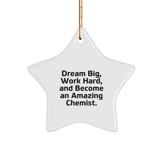 Durable Chemist Star Ornament, Funny Quote Gifts for Chemists, Christmas Unique Gifts from Family Friends - Image 1