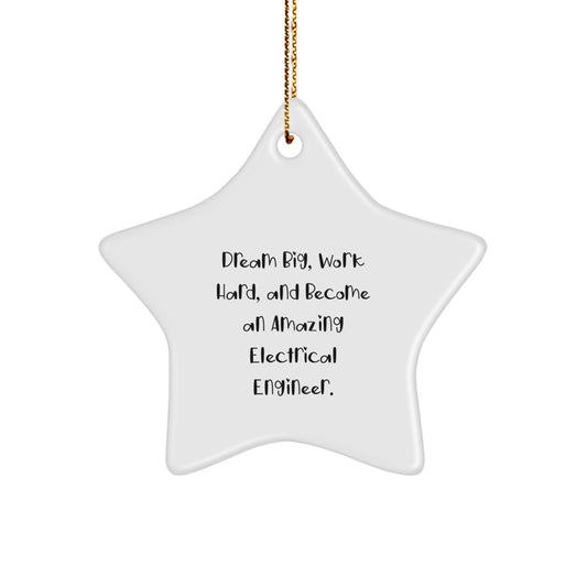 Gifts from Men to Electrical Engineer Friends - Star Ornament Inspirational Quotes for Christmas Unique Gifts - Image 1