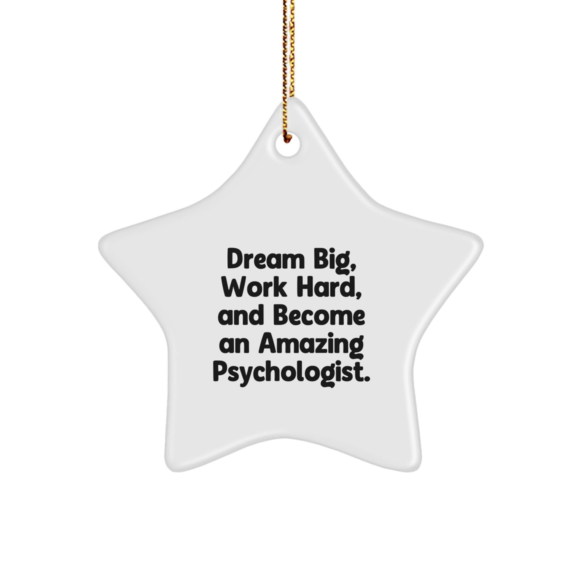 Funny Psychologist Star Ornament Gifts from Friends for Christmas Inspirational Quote Decor - Image 1