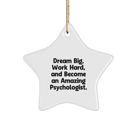 Funny Psychologist Star Ornament Gifts from Friends for Christmas Inspirational Quote Decor - Image 1