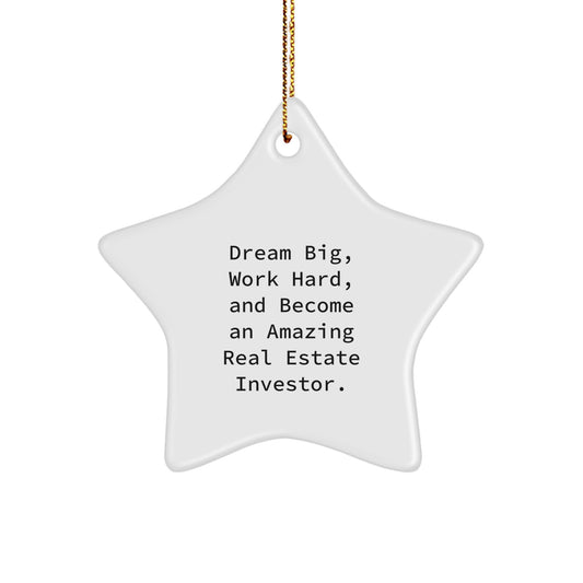 Funny Real Estate Investor Gifts - Inspirational Star Ornament for Christmas - Gifts from Family to Real Estate Investor Friends - Image 1