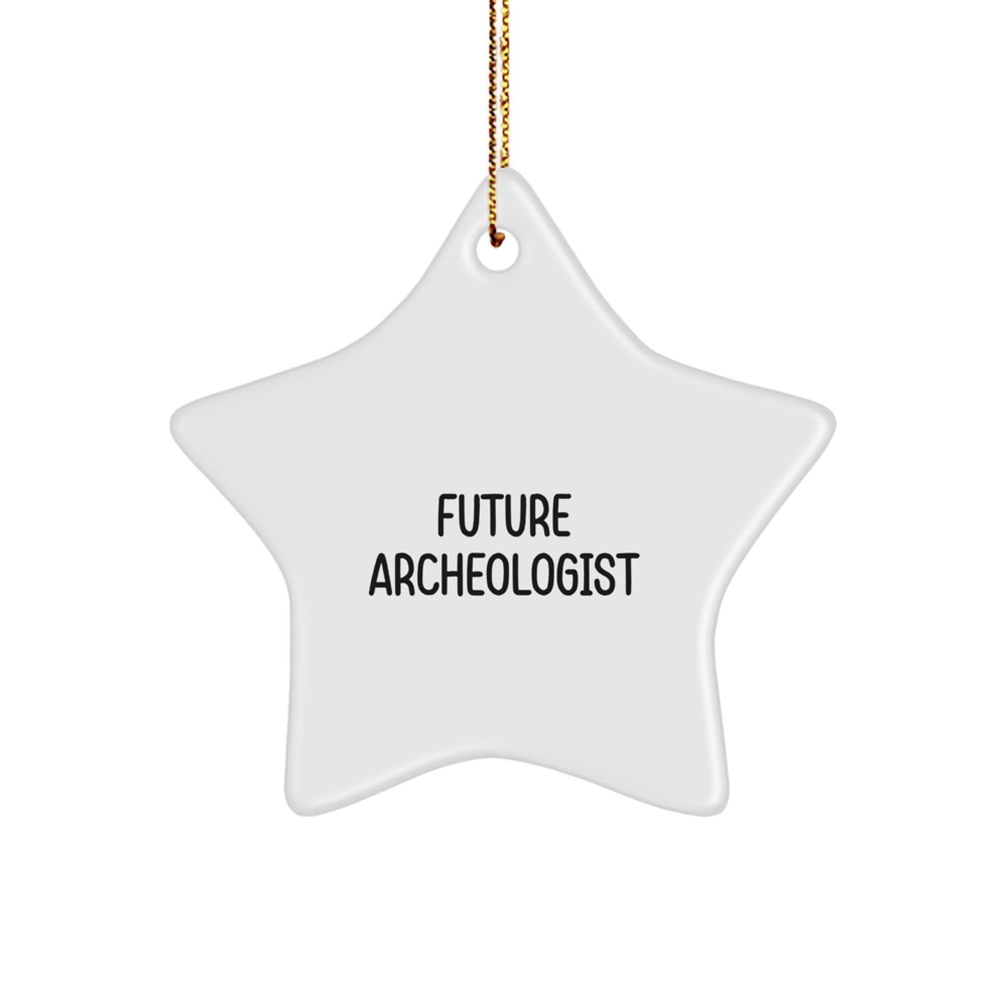 Funny Archeologist Gifts for Men - Star Ornament from Friends, Inspirational Quote for Future Archeologists, Christmas Unique Gifts - Image 1