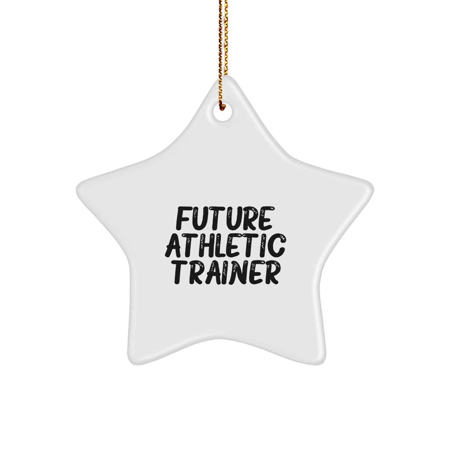 Funny Future Athletic Trainer Star Ornament Gifts from Friends for Christmas - Image 1