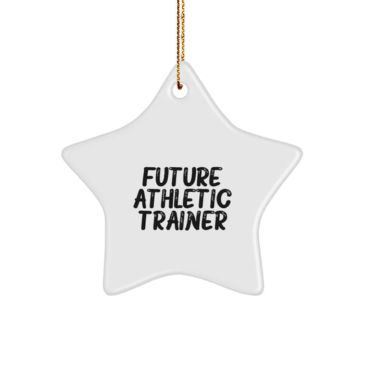Funny Future Athletic Trainer Star Ornament Gifts from Friends for Christmas - Image 1