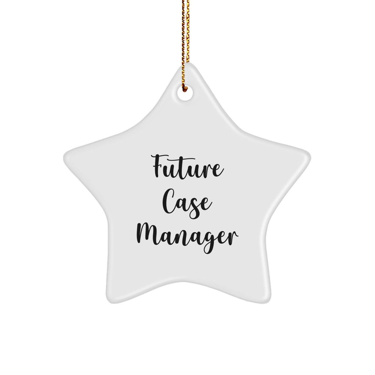 Funny Future Case Manager Gifts, Star Ornament for Case Manager, Gifts from Friends to Case Manager for Christmas - Image 1