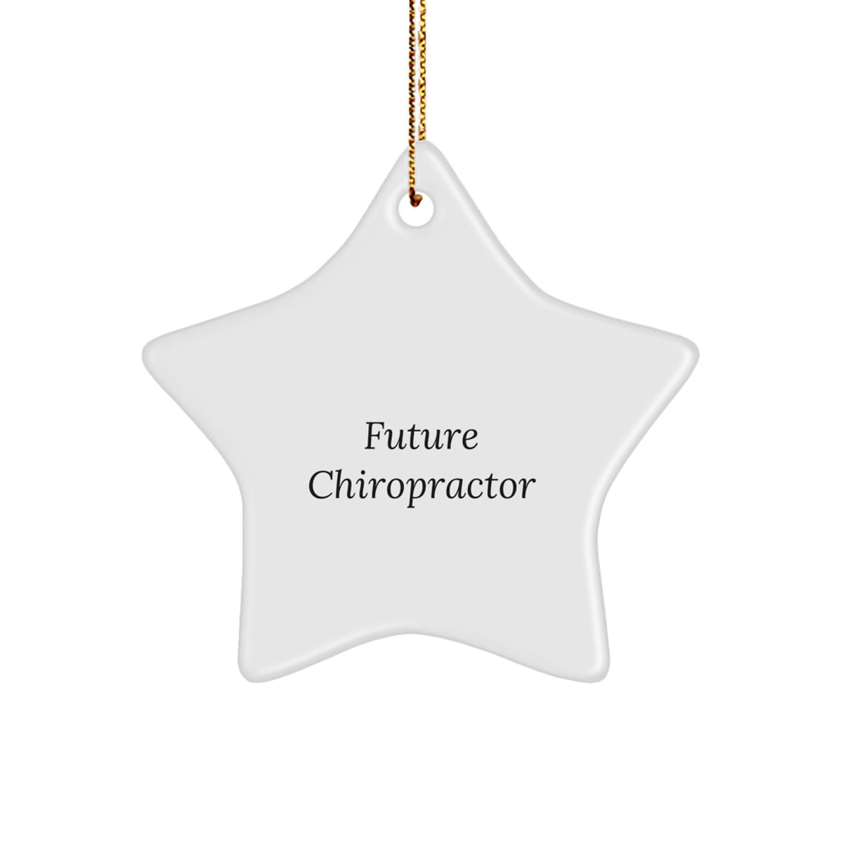 Funny Chiropractor Gifts for Christmas Unique Star Ornament with Quote - Gifts from Friends to Future Chiropractor, Chiropractor Star Ornament, Inspirational Chiropractor Christmas Unique Gift - Image 1