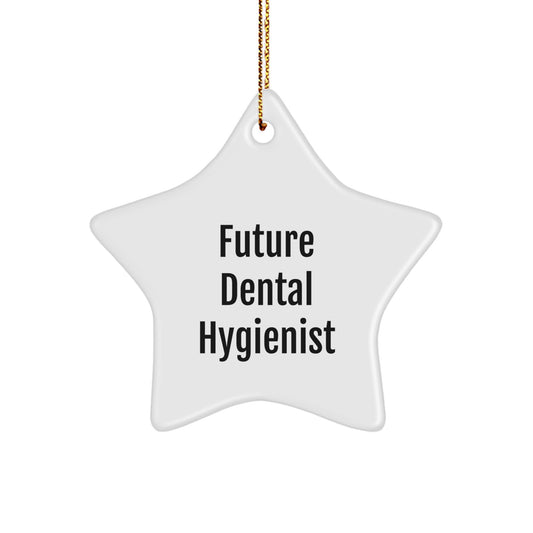 Funny Future Dental Hygienist Star Ornament Gifts from Family for Christmas Unique Gifts - Image 1