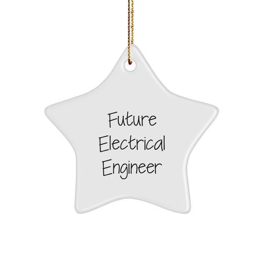 Funny Quote Star Ornament for Electrical Engineer, Unique Electrical Engineer Gifts from Friends, Christmas Unique Gifts for Electrical Engineer - Image 1