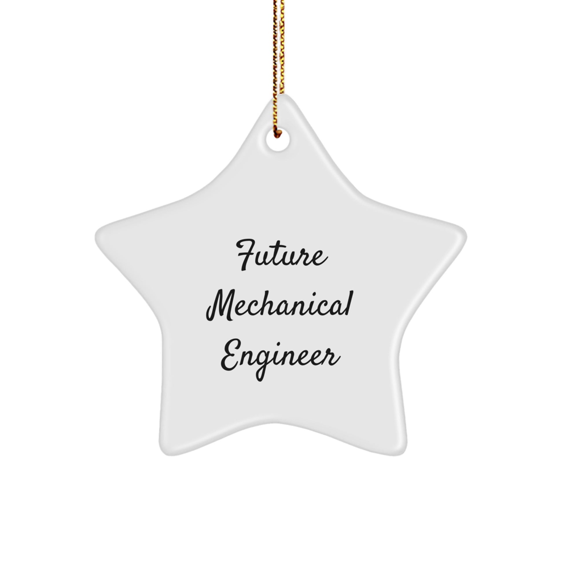 Future Mechanical Engineer Christmas Unique Gift Star Ornament for Friends - Image 1